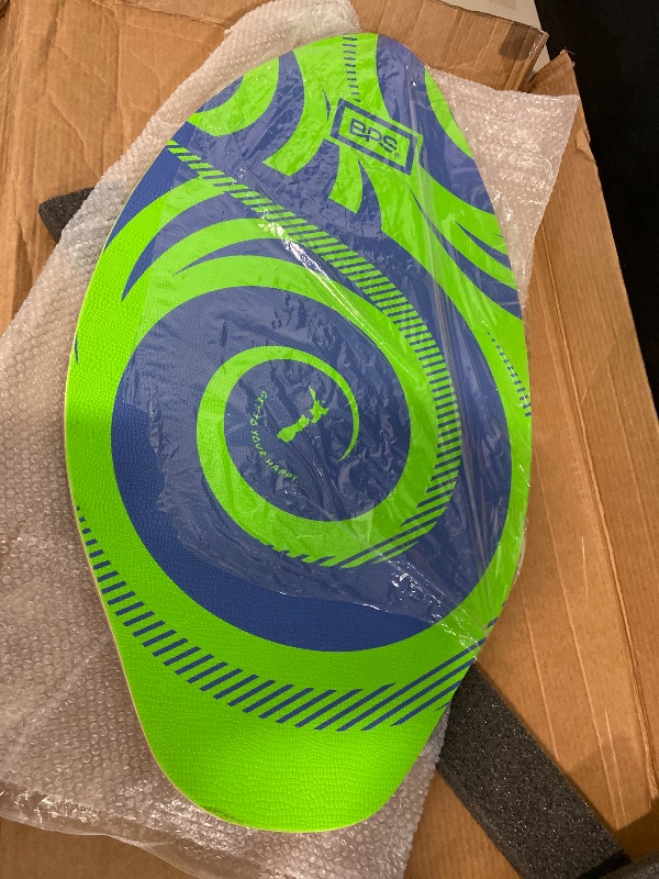 Photo 1 of BPS New Zealand ‘Koru’ Skimboard with Colored EVA Grip Pad and High Gloss Clear Coat Wooden Skim Boards for Kids and Adults | Choose from 3 Sizes and Traction Pad Color