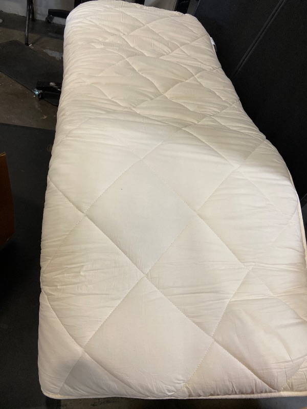 Photo 1 of FULI Japanese Futon, Foldable & Portable Floor Lounger Bed, Roll Up Sleeping Pad, Shikibuton, Made in Japan (White, Queen)