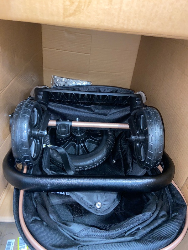 Photo 1 of Evenflo Pivot Modular Travel System with LiteMax Infant Car Seat (Desert Tan)
