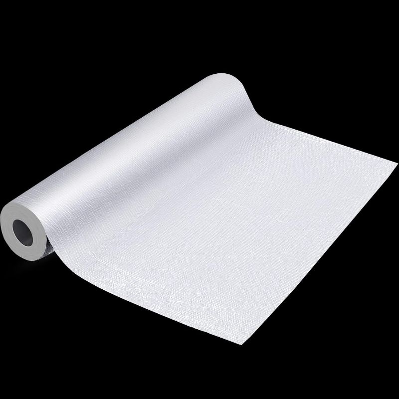 Photo 1 of Gueevin 35.5 Inch x 32.8 Feet Self Stick Roll Roofing with Reflective Aluminum Surface Flashing Rolled Roofing for Metal Roofing Panels, House Dormer and Porch Roof Shingles(1 Piece)