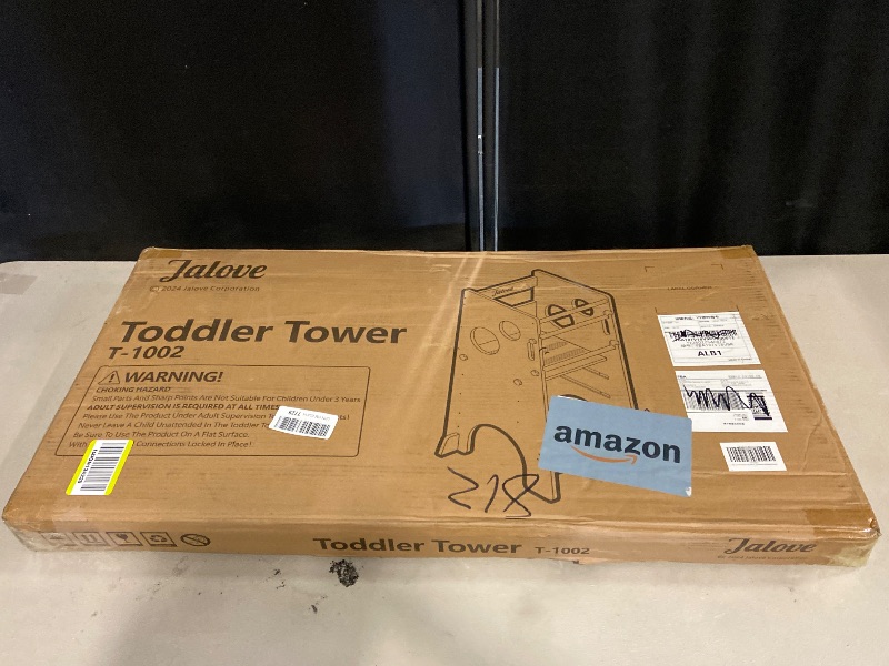 Photo 1 of Toddler Standing Tower - Adjustable Height Toddler Kitchen Stool Helper - Ideal Kids Kitchen Step Stool for Learning New Skills - Updated Design with Safety Feet - Gray