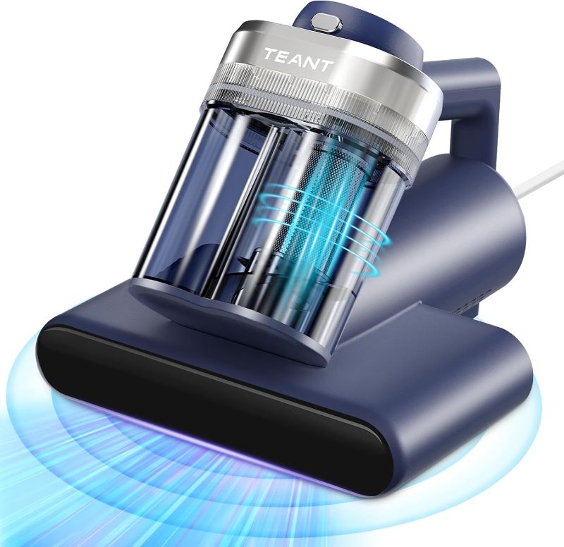 Photo 1 of Mattress Vacuum Bed Vacuum Cleaner with 253.7nm UV-C Light, Hyper Helix Motor with 16kPa Strong Suction & 33000 RPM/Min Tapping, HEPA Filter, 149? Heat & Ultrasonic & Anion for Bed and Pet