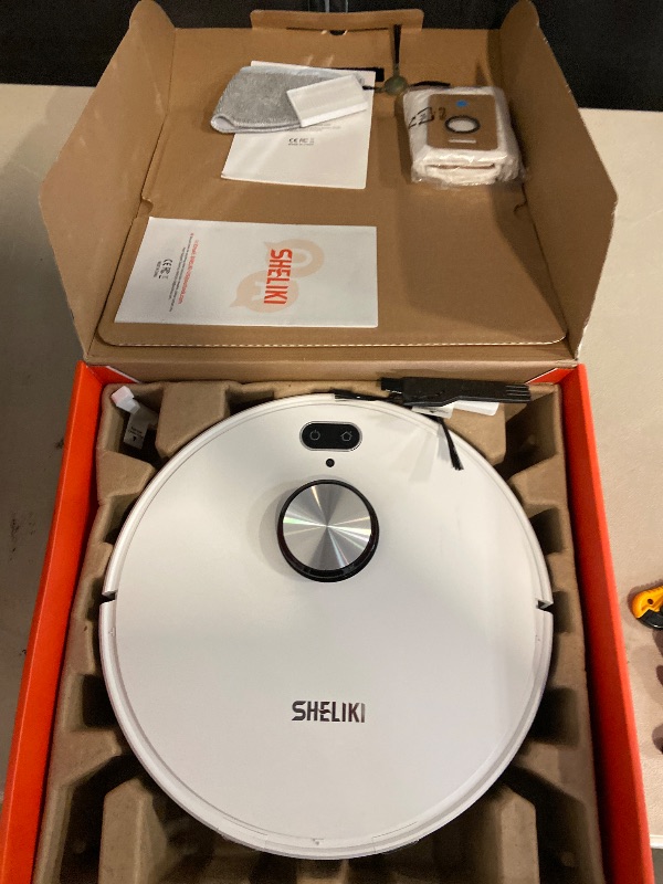 Photo 1 of Robot Vacuum and Mop Combo, Mapping Robotic Vacuums Cleaner with LiDAR Navigation Smart & Strong Suction, WiFi/App/Alexa/Voice Control, Obstacle Avoidance, for Home, Wood/Hard Floors, Pet Hair -Grey