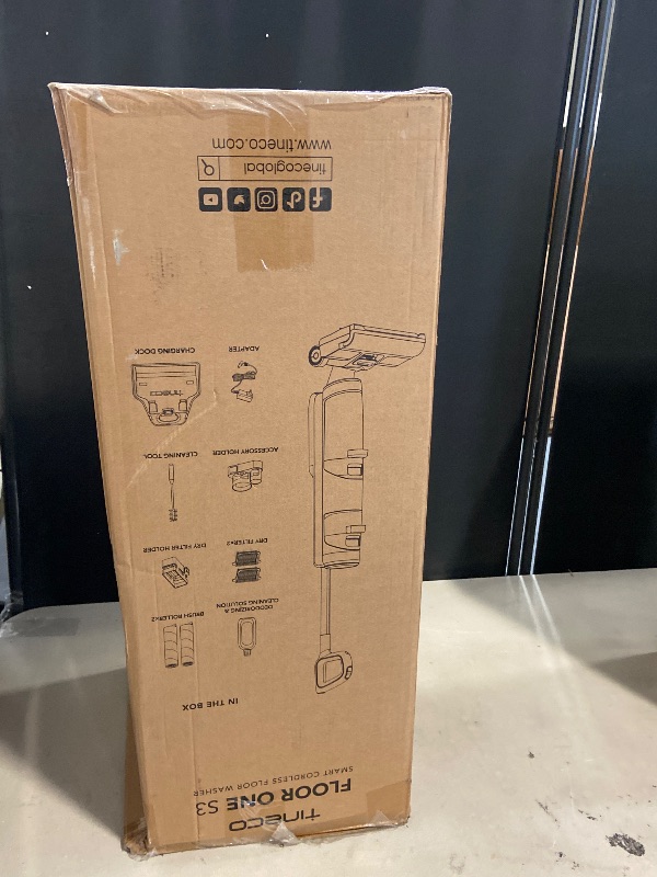 Photo 1 of Tineco Floor ONE S3 Cordless Hardwood Floors Cleaner, Lightweight Wet Dry Vacuum Cleaners for Multi-Surface Cleaning with Smart Control System