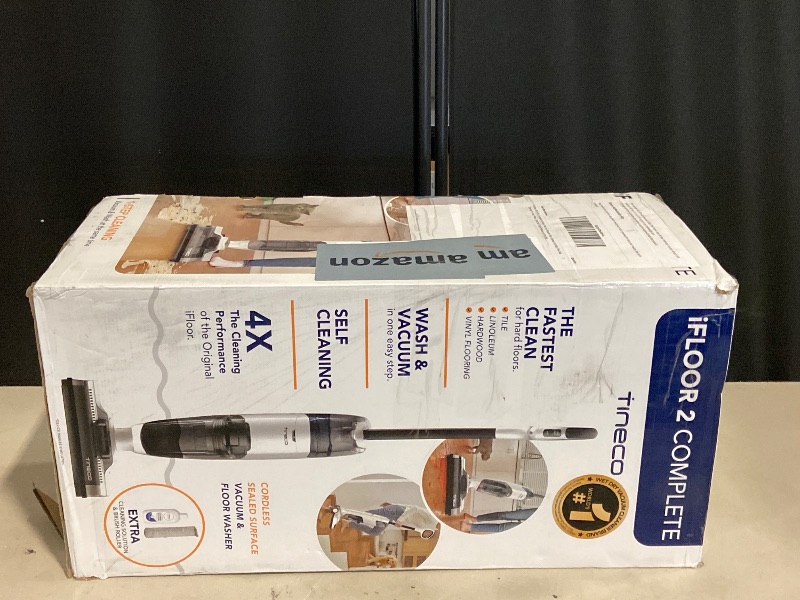 Photo 1 of Tineco iFLOOR 2 Complete Cordless Wet Dry Vacuum Floor Cleaner and Mop, One-Step Cleaning for Hard Floors, Great for Sticky Messes and Pet Hair
