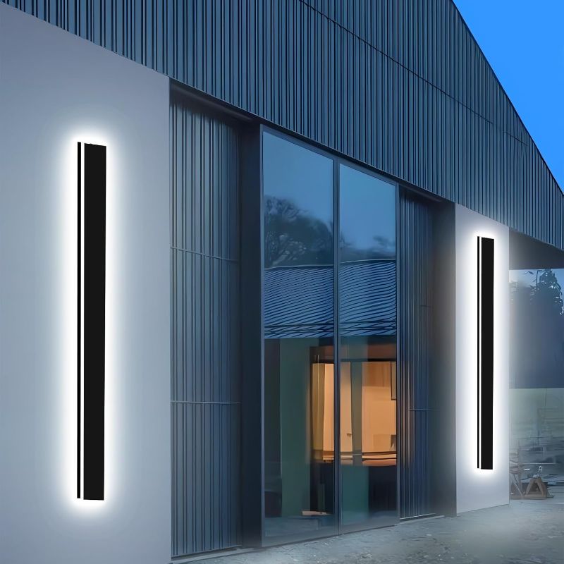 Photo 1 of Picico Outdoor Wall Lights Exterior 39IN 2PC,4.33in Wide Dimmable Modern Outdoor Sconce Lighting Fixtures,Contemporary Porch Light,Long LED Outside Garage Lights for Front Door and Entrance