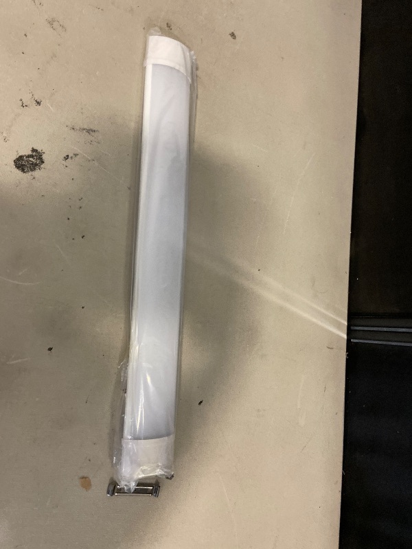 Photo 1 of Sararoom 2ft LED Shop Fixture, 20W Tube, 2400lm, 4000K Neutral White, 60cm 23.6inch Garage Closet Ceiling Light for Office Home Basement, No Plug, No Ground Wire