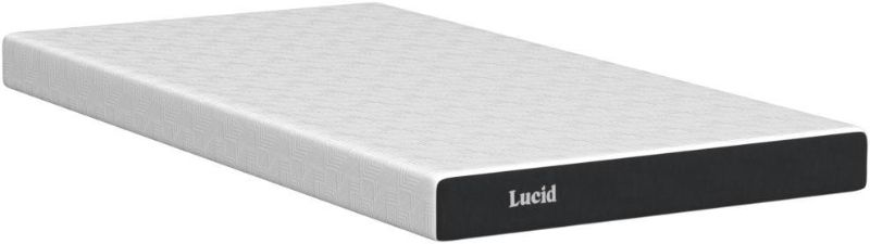 Photo 1 of Lucid 5 Inch Gel Memory Foam Mattress - Firm Feel - Gel Infusion - Memory Foam Infused with Bamboo Charcoal - Breathable Cover - Twin