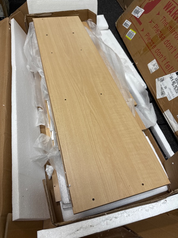 Photo 1 of 6 Tier Tree Bookshelf, Wood Bookcase with Storage Cabinet, Modern Tall Narrow Bookshelves Organizer, Floor Standing Book Shelf for Bedroom/Living Room/Home Office/Corner(Brown, 6 Tier)