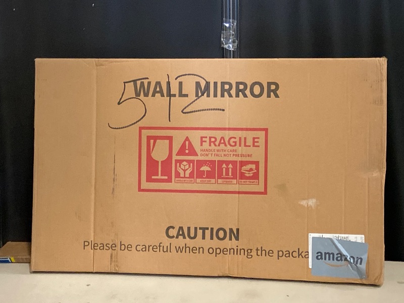 Photo 1 of CRATE&COOP Black Metal Framed Bathroom Mirror for Wall, 40x24 Inch Bahtroom Mirrors for Over Sink, Rectangle Matte Black Bathroom Vanity Mirror Modern, Anti-Rust, Hangs Horizontally or Vertically