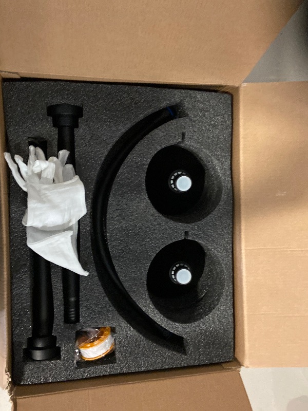 Photo 1 of Dual Shower Head for Couples, High Pressure Double Shower Heads for Two People Rod, Two Showerhead System Fit 2 Person, Birthday Gifts for Women Men, Spa-Like (Black) Segmented Design