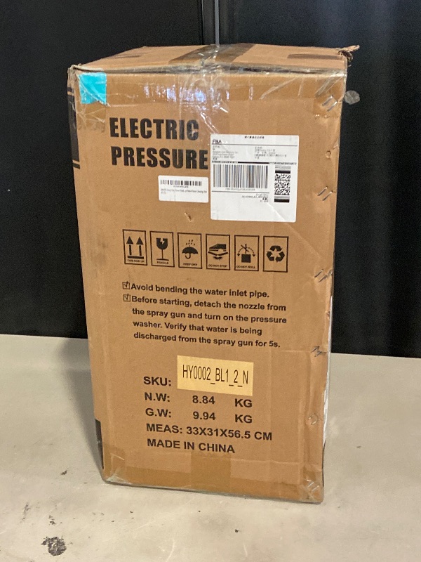 Photo 1 of 5000PSI 4.0GPM Heavy Duty Power Cleaner with 33 FT Extension Hose, 4 Quick Connect Nozzles and Foam Cannon for Cars/Fences/Driveways/Patios/Home Cleaning, Blue