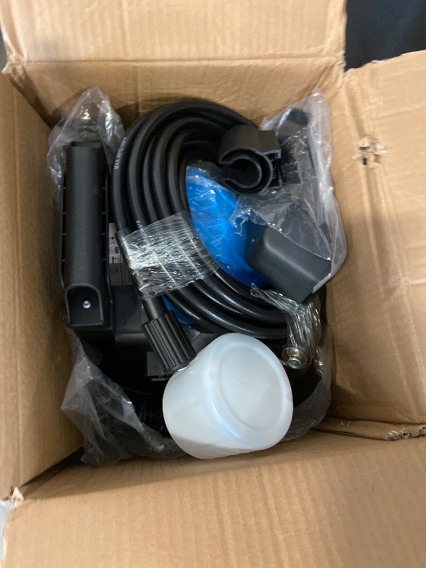 Photo 1 of 5000PSI 4.0GPM Heavy Duty Power Cleaner with 33 FT Extension Hose, 4 Quick Connect Nozzles and Foam Cannon for Cars/Fences/Driveways/Patios/Home Cleaning, Blue