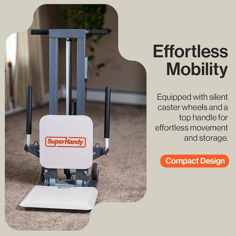 Photo 1 of SuperHandy GoRise Electric Floor to Stand Lift – 500 Lbs Capacity, Standing Assistance, Portable, Adjustable, Ergonomic, Easy Storage, Patent Pending (FS (Floor Lift))