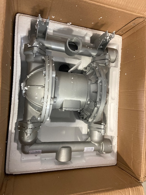 Photo 1 of Double Diaphragm Pump - 1 inch Inlet & Outlet, Dual Diaphragm Air Pump, 35 GPM Max, 120PSI