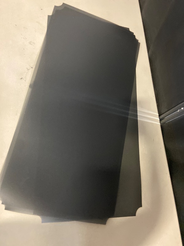 Photo 1 of Shelf Liners for Wire Shelf System: Set of 4 in Graphite: 14 x 36 inch: Plastic Wire Shelving Shelf Mats