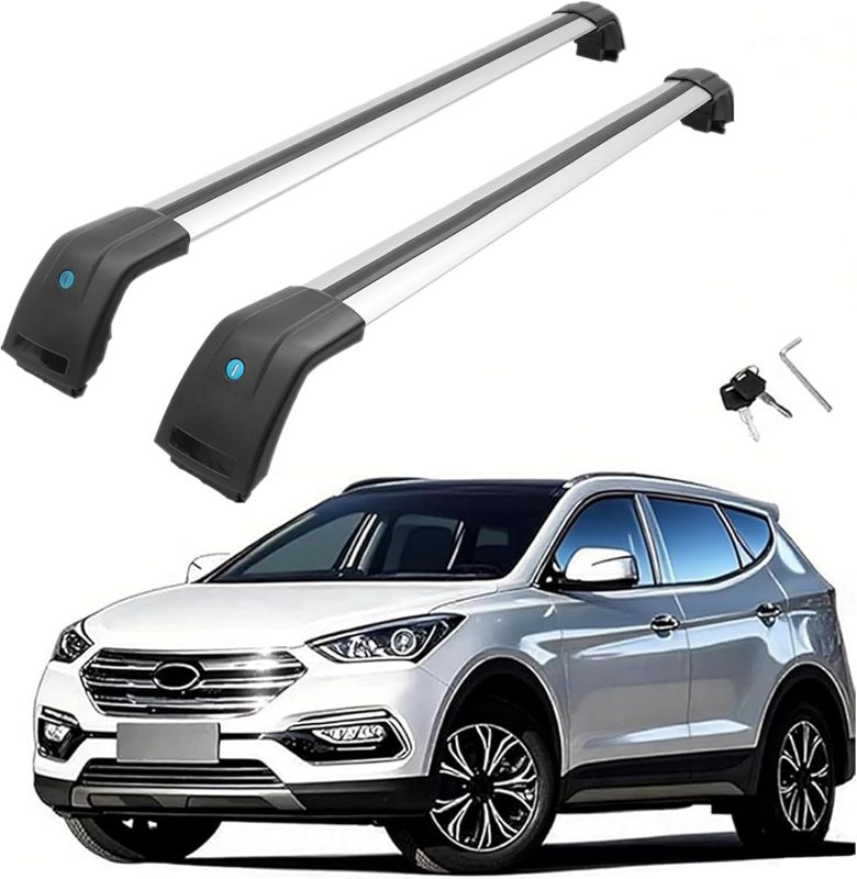 Photo 1 of MotorFansClub Roof Rack Cross Bars Fit for Hyundai Santa Fe Sport 2013 2014 2015 2016 2017 2018 Baggage Luggage Cargo Top Roof Rail