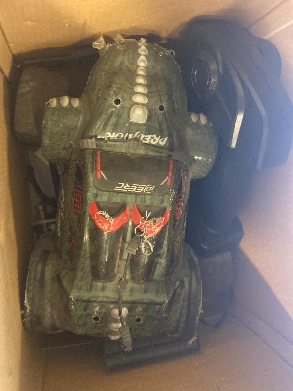 Photo 1 of DEERC 9308E 1:16 Fast RC Cars for Boys Age 8-12 RC Monster Truck 40 KPH,All Terrain 4WD High Speed Dinosaur Truck 2 Car Shell,2.4Ghz Off-Road Remote Control Cars with 2 Batteries, Toy Gift for Kids