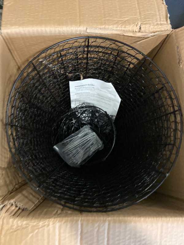 Photo 1 of Garden Chicken Wire Cloche 6 Packs, Large Plant Protectors from Animals, 11.81" W x 15.35" H Rustproof Garden Cloches for Plants with Removable Top and Hook for Easy Pruning
