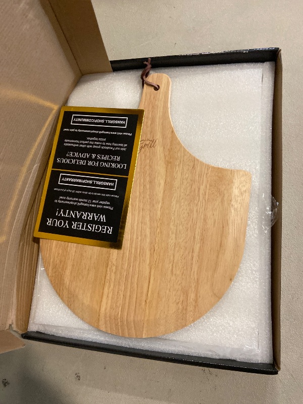 Photo 1 of HANS GRILL PIZZA STONE | Rectangular Pizza Stone For Oven Baking & BBQ Grilling With Free Wooden Peel | Extra Large 15 x 12" Inch Durable Cordierite Cooking Stone.