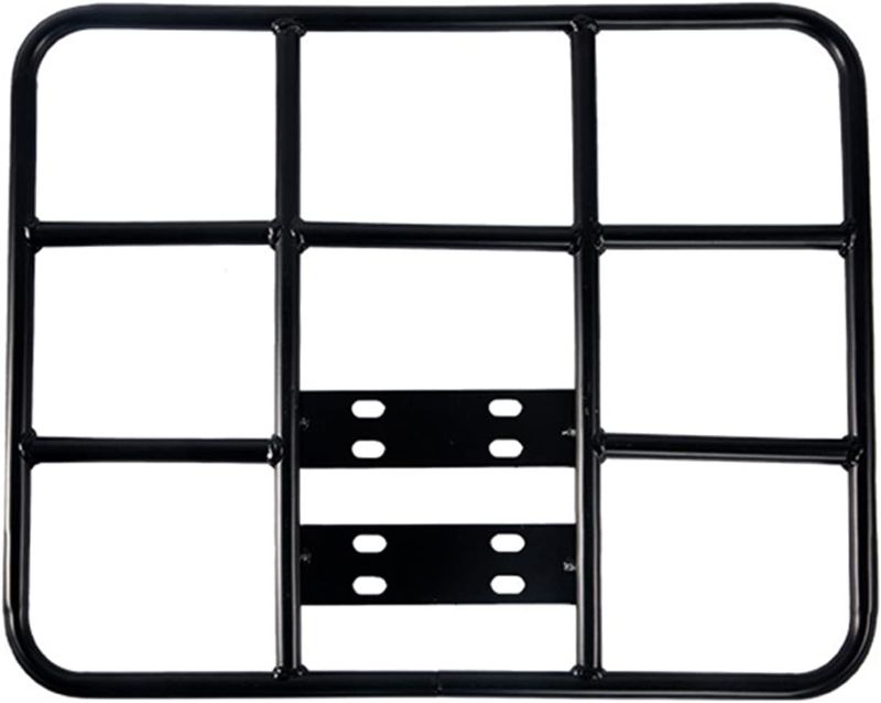 Photo 1 of BigKing Food Delivery Box Rack Rear Grille,Electric Bicycle Delivery Box Rack Rear Grille 80kg Loading Seamless Steel Tube Universal for Motorcycle(Flat (53/43))