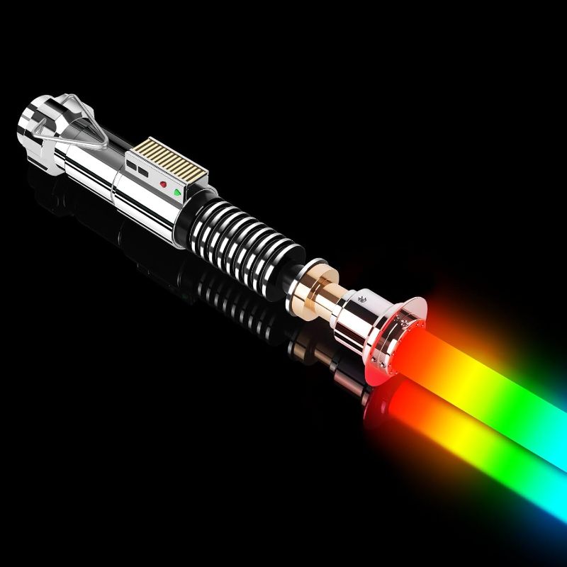 Photo 1 of Xenopixel Lightsaber, Motion Control Luke Dueling Light Sabers with 34 Sound Fonts & Custom Fonts | Smooth Swing Infinite Color Changing Luke Sabers, Preminum Aluminum Hilt for Adults Teens