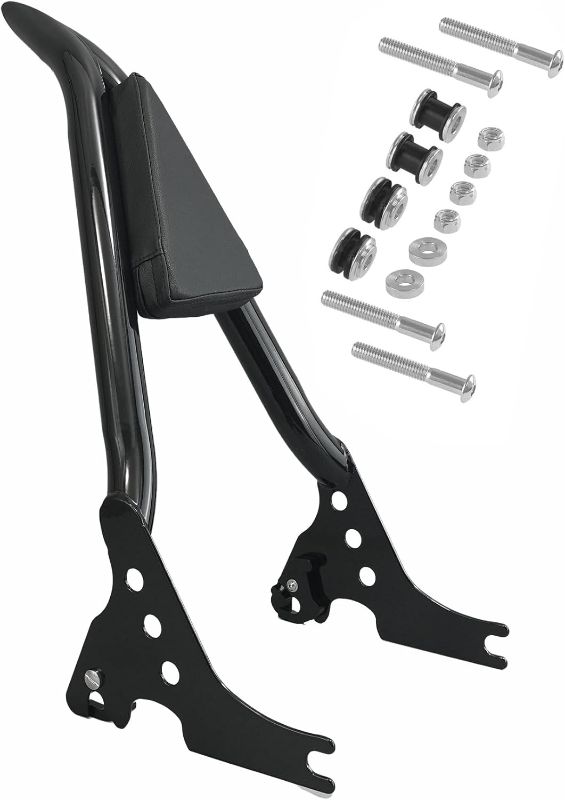 Photo 1 of Motorcycle Detachable Sissy Bar Passenger Backrest fit for Harley Davidson Sportster XL 883 1200 2004-2023 (04-Black)
