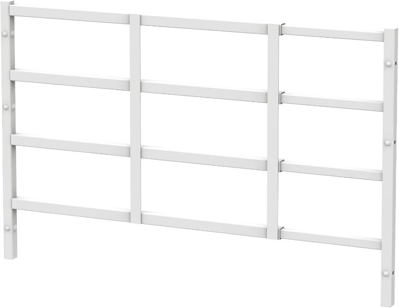 Photo 1 of Fixed Window Safety Guard 19”x 38” Adjustable Width Prevents Accidental Falls, Non-Egress, Tamper Resistant Screws Included, White, Single Pack