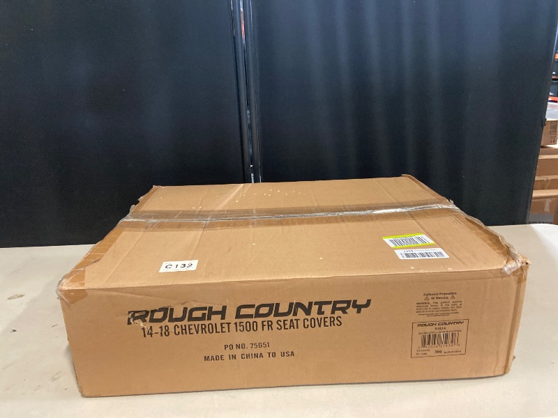 Photo 1 of Rough Country Neoprene Front Covers for Chevy Silverado & GMC 1500 (2014-2018) - Waterproof & UV Resistant, Foam Padded, Front Seat Cover Set