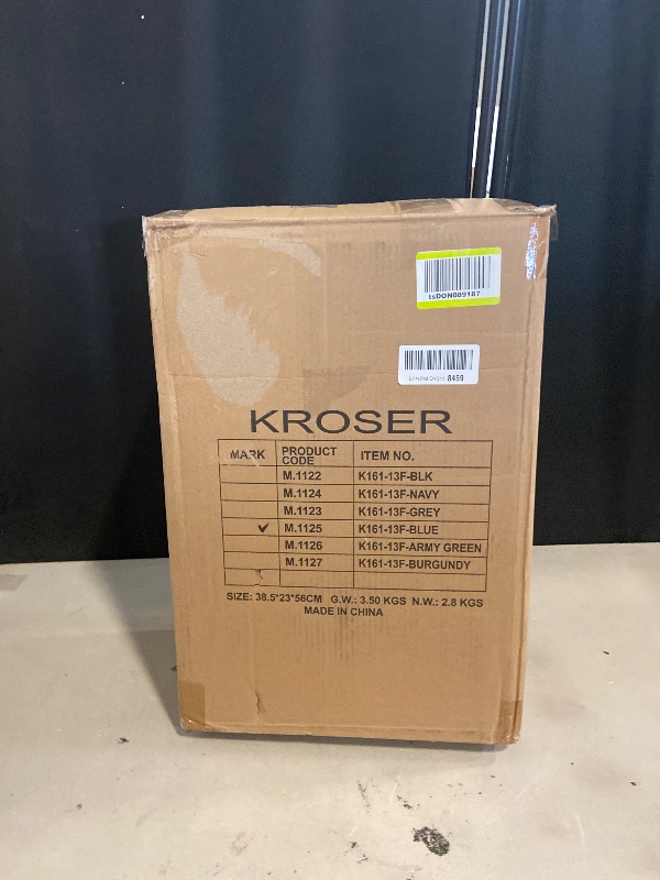 Photo 1 of KROSER Softside Expandable Carry On Luggage with Spinner Wheels & Built-in TSA Lock, Durable Suitcase Rolling Luggage with USB Port, Carry-On 20-Inch, Haze Blue