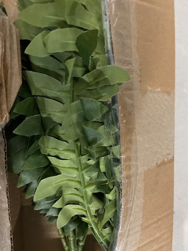 Photo 1 of Giant Artificial Boston Ferns for Outdoors Large –UV Resistant Lifelike Faux Fern, Realistic Silk Greenery Plants Large Office, Home Decor,88 Branches,48 Inch Fake Fern Leaf Green.No Base.