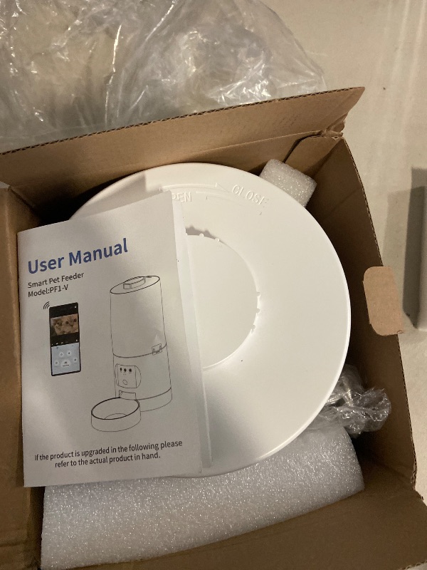 Photo 1 of Automatic Cat Feeder with 1080P Camera, Two-Way Audio, APP Timed Auto Control Meals, 6L Dry Food Dispenser, 2.4G / 5G WiFi
