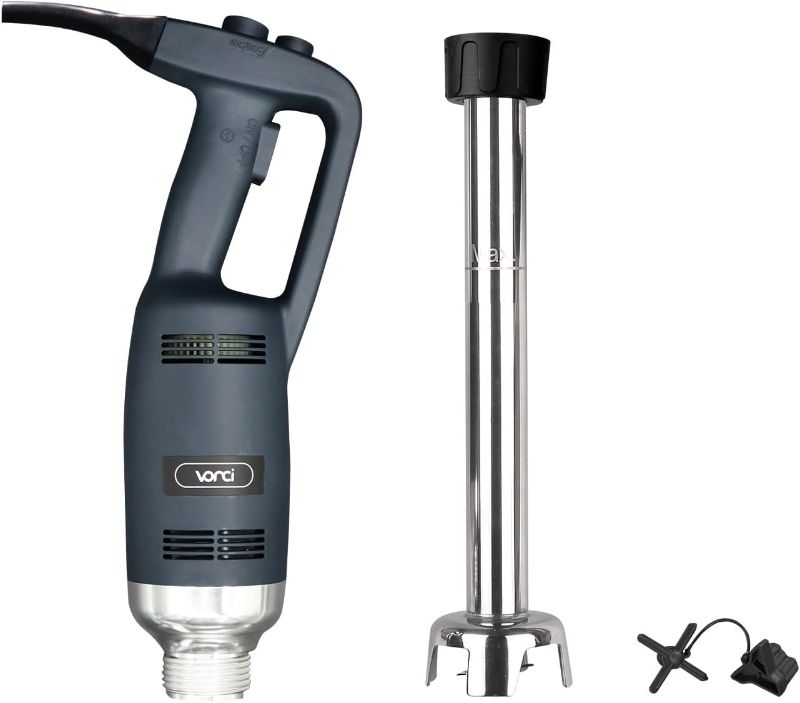 Photo 1 of VONCI 500W Commercial Immersion Blender, 16" SUS 304 Removable Shaft, Heavy Duty Power Hand Mixer with Variable Speed 6000-20000RPM, Professional Electric Stick Blender for Restaurant Kitchen Use.