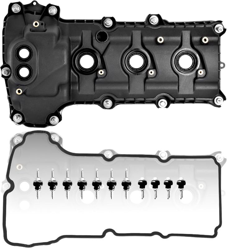 Photo 1 of BR3Z6582C Right Side Engine Valve Cover with gasket fit for 2011-2019 Ford explorer & 2011-2012 F-150, 2011 Taurus Edge Mustang & 2011 Lincoln MKX V6 3.5L 3.7L, Replace# BR3Z6582G