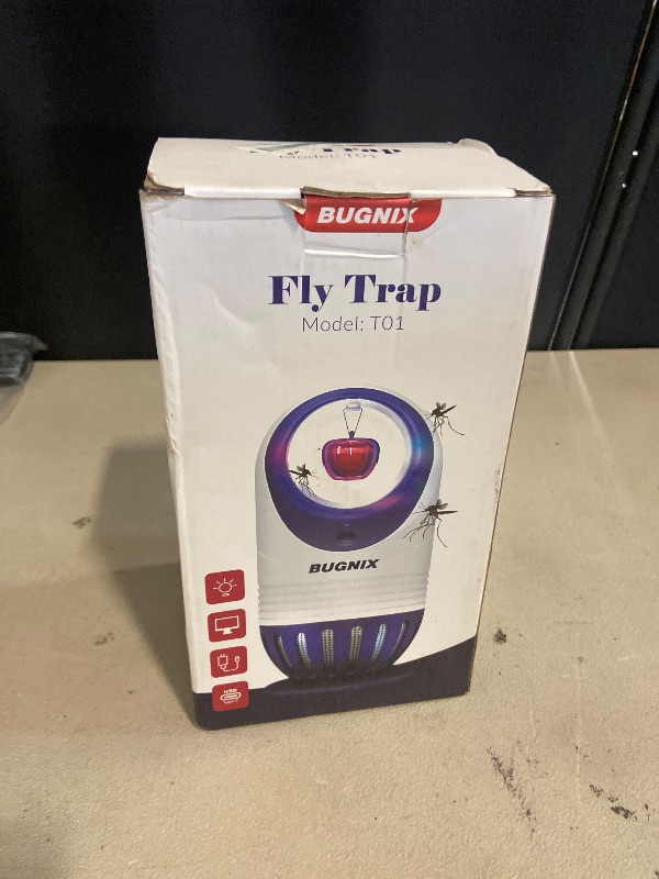 Photo 1 of Fly Trap Indoor with Automatic Setting, Magnetic Design Gnat Traps Fruit Fly Traps for House with UV Light, Mosquito Trap Indoor Bug Zapper for Fruit Flies, Gnats– No Need for Mosquito Paper
