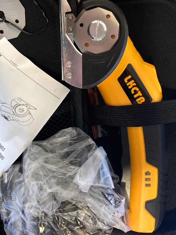 Photo 1 of Electric Scissors, Cardboard Cutter, With LED Light, High-Efficiency Brushless Motor, 2000mAh Battery, Tungsten Steel Blade, Suitable for Cloth, Cardboard, Leather, Carpet