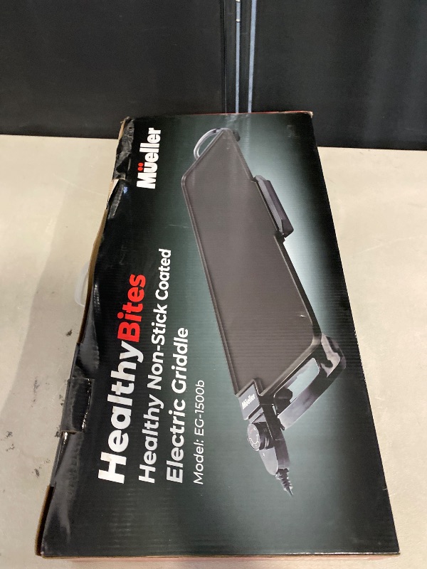 Photo 1 of 20” Extra Large Electric Griddle, Non-Toxic PFAS & PFOA-Free Ceramic Nonstick, Temperature Control, Quick Even Heating, Removable Drip Tray, Pancakes, Eggs, Sausage, Easy Clean, Black