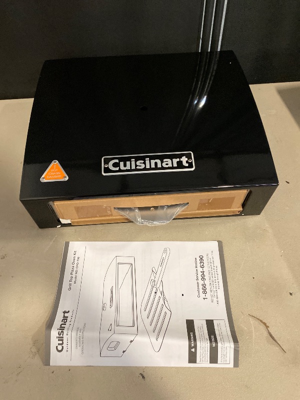 Photo 1 of Cuisinart CPO-700 Grill Top Pizza Oven Kit, Black & Aluminum