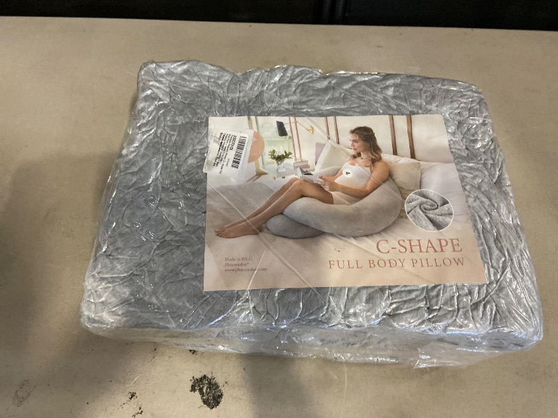 Photo 1 of Pharmedoc Pregnancy Pillows, U-Shape Full Body Pillow - Solid – Cooling Removable Cover Dark Grey – Pregnancy Pillows for Sleeping – Body Pillows for Adults, Maternity Pillow and Pregnancy Must Haves