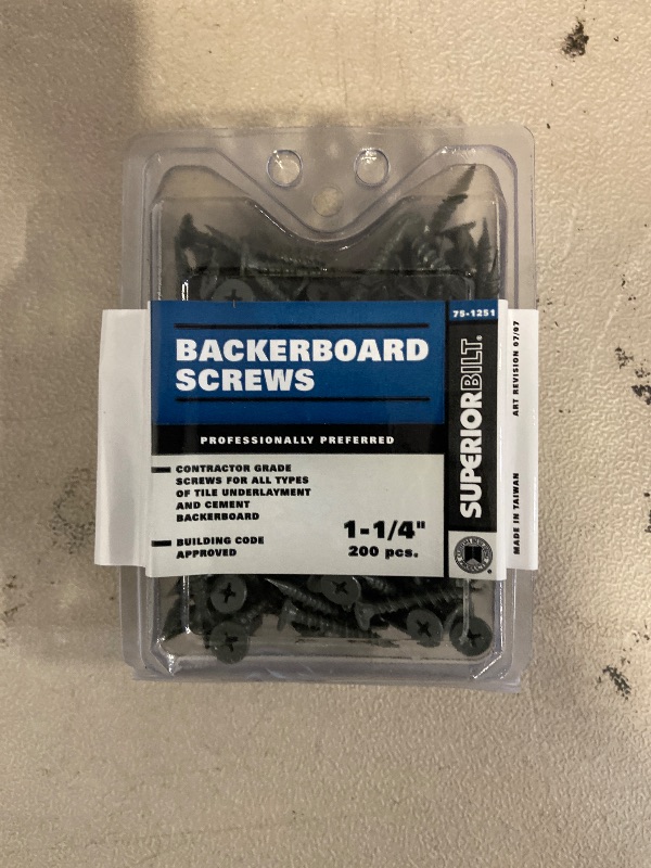 Photo 1 of Backerboard Screws 1-1/4" Box of 200