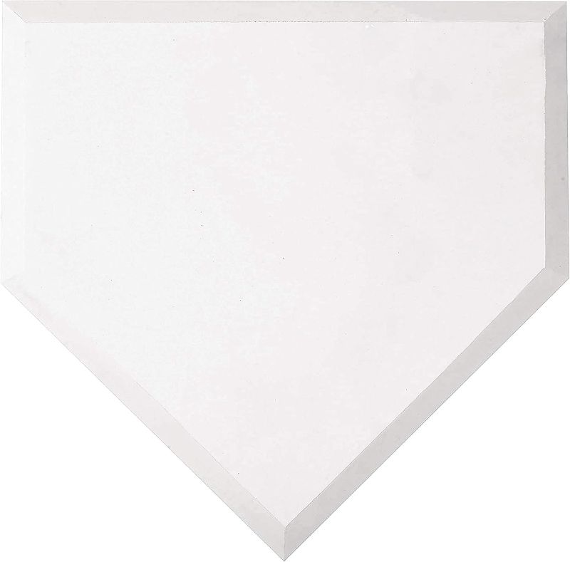 Photo 1 of Franklin Sports Home Plate - Baseball + Softball Rubber Home Plate - Portable Throw Down Plate for Backyard Baseball, Softball, Tee Ball,White