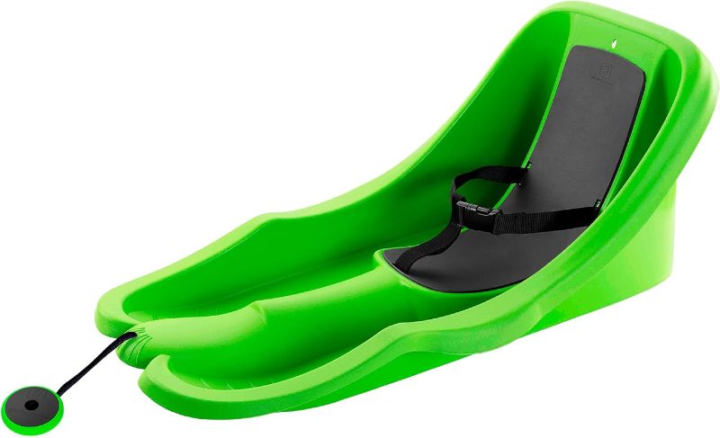 Photo 1 of Baby, Toddler Sled - 3-Point Safety Harness, Retractable Tow Strap, Anti-Slip Seat, Sturdy Plastic Snow Sleds for Kids and Infants, Snow Sleds, 6 Months +, Up to 55 lbs
