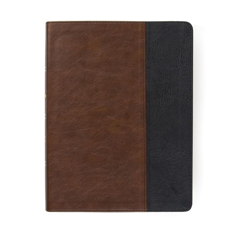 Photo 1 of CSB Men of Character Bible, Brown/Black LeatherTouch, Black Letter, Presentation Page, Articles, Character Profiles, Easy-to-Read Bible