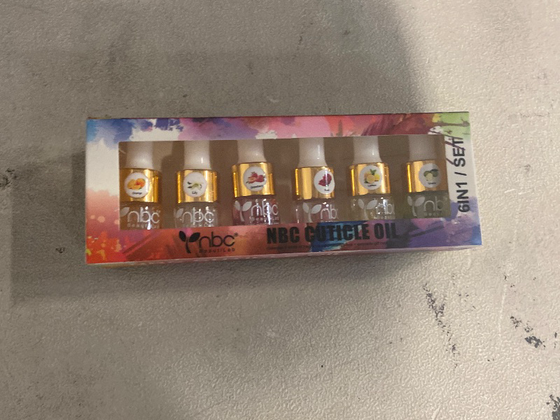 Photo 1 of Cuticle Oil Set - 6pcs with Flowers, Vitamin E for Nail Repair & Strengthening
