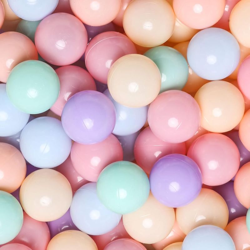 Photo 1 of GOGOSO Ball Pits Balls for Toddlers Pack of 25-50 Plastics Shape Ball Non-Phthalate Non-BPA Non-Toxic 2.2-Inch Crush Proof Play Balls