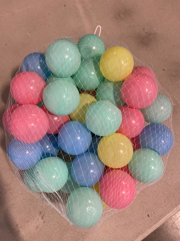 Photo 1 of GOGOSO Ball Pits Balls for Toddlers Pack of 25-50 Plastics Shape Ball Non-Phthalate Non-BPA Non-Toxic 2.2-Inch Crush Proof Play Balls