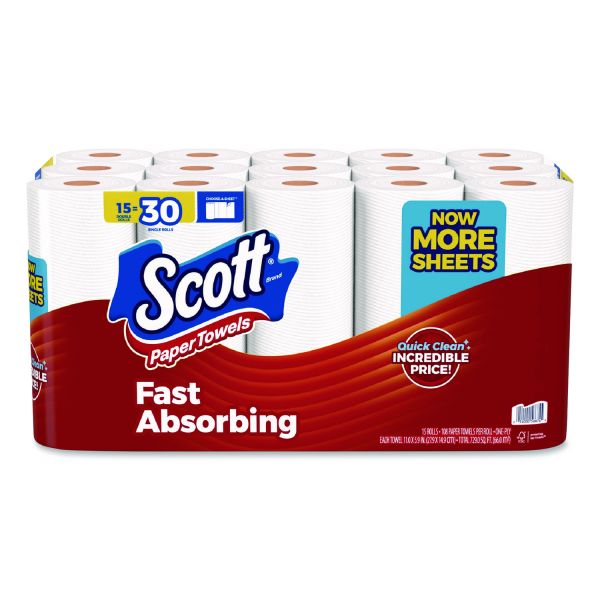 Photo 1 of Scott Paper Towels 108 Sheets Per Roll - 15 Count