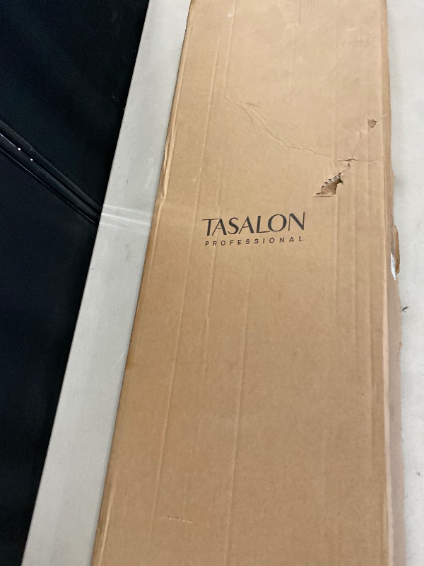 Photo 1 of TASALON Premium Salon Folding Tray on Wheels, Rolling Service Tray for Beauty Salon, Fold Up for Easy Storage - Black