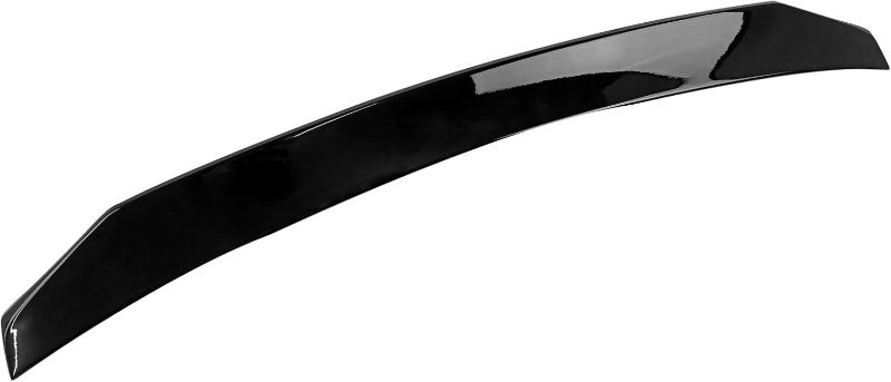 Photo 1 of IKON MOTORSPRTS, Trunk Spoiler Compatible with 2021-2025 Kia EV6, Gloss Black X Style ABS Plastic Rear Deck Lid Tail Trim Lip Wing