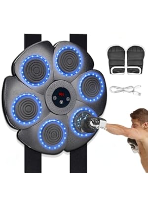 Photo 1 of 2025 New Smart Music Boxing Machine Interactive Punching Trainer with Boxing Gloves Reaction Training with Fun for Adults Kids Seniors Hand-Eye Coordination Unisex Wall Mounted